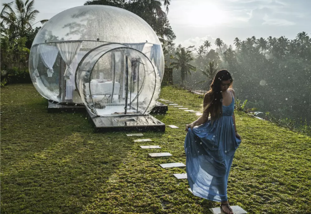 clear bubble tent